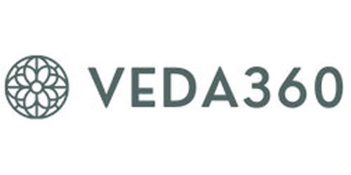 Dies zeigt das Logo von Veda360 das Kongresse veranstaltet